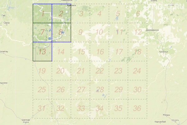 Набор топографических карт квадрата M-41 - Trasa.ru