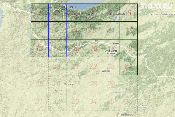 Набор топографических карт квадрата M-48 - Trasa.ru